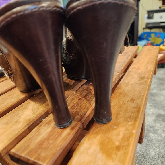 COACH RARE Bohemian woven Boucle clogs - Picture 5 of 8